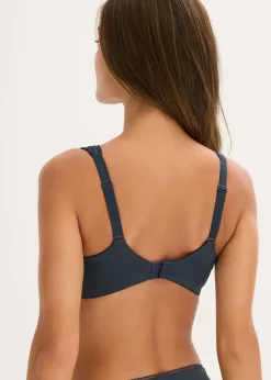 bonprix bonprix Sujetador reductor con tirantes acolchados Azul intenso Outlet