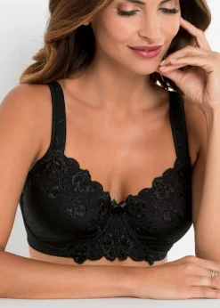 bonprix bonprix Sujetador reductor con tirantes acolchados Negro Online