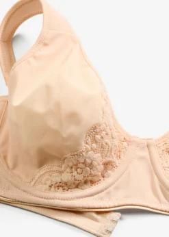 bonprix bonprix Sujetador reductor con tirantes acolchados beige perla Sale