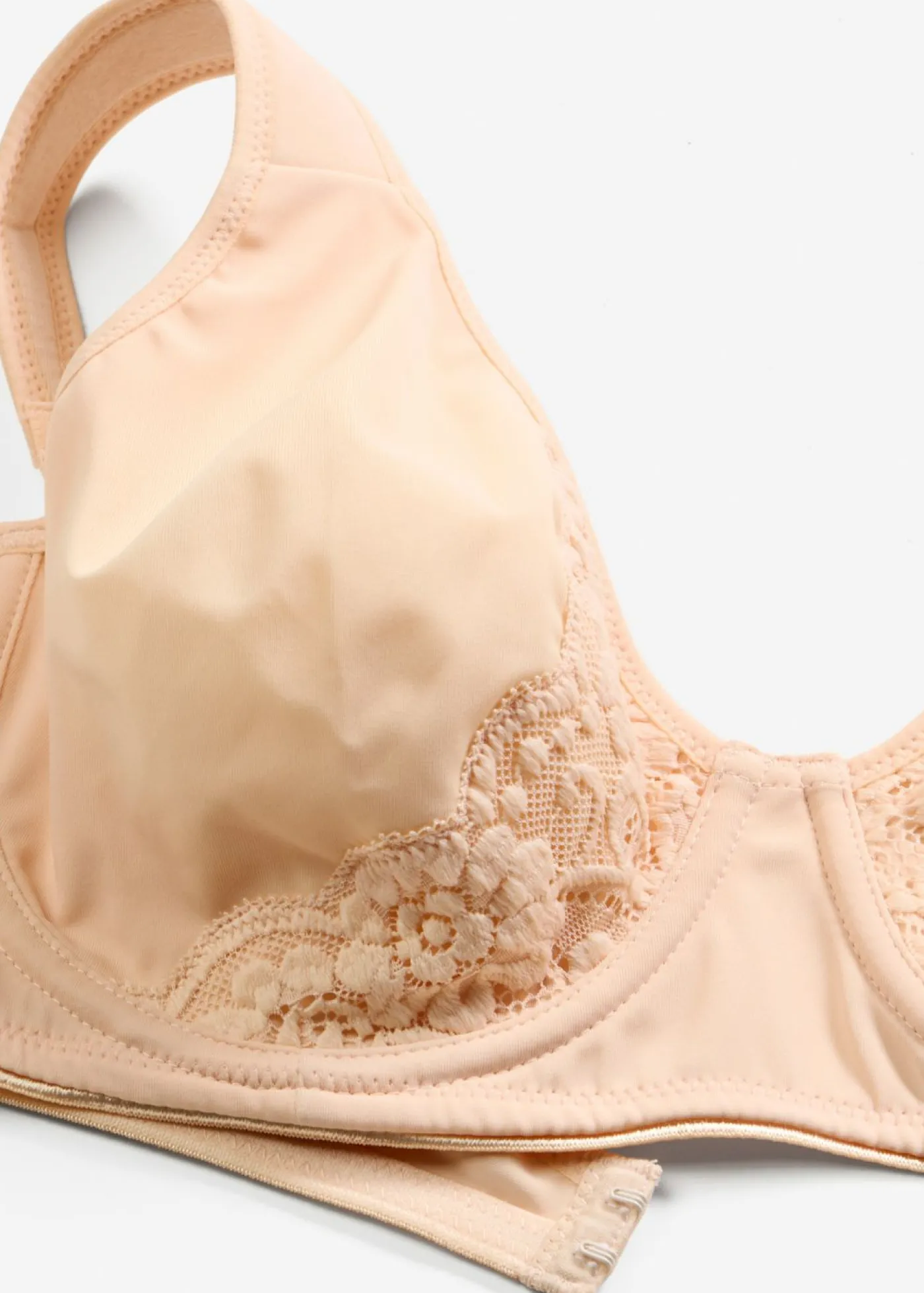 bonprix bonprix Sujetador reductor con tirantes acolchados beige perla Sale