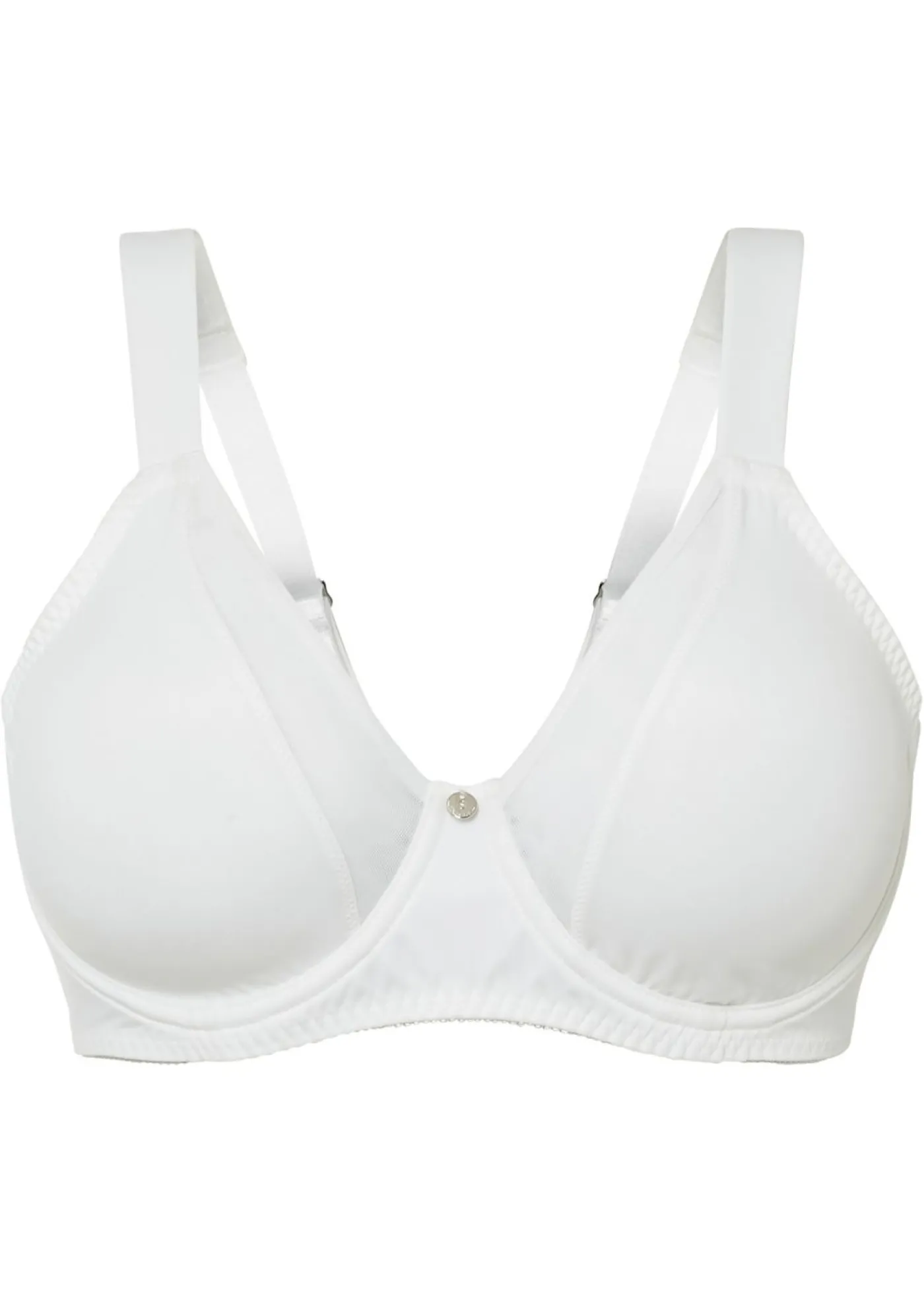 bonprix bonprix Sujetador reductor con tirantes acolchados Blanco