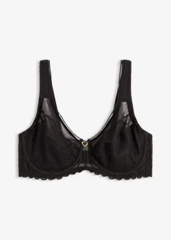 bonprix bonprix Sujetador reductor con tirantes acolchados Negro New