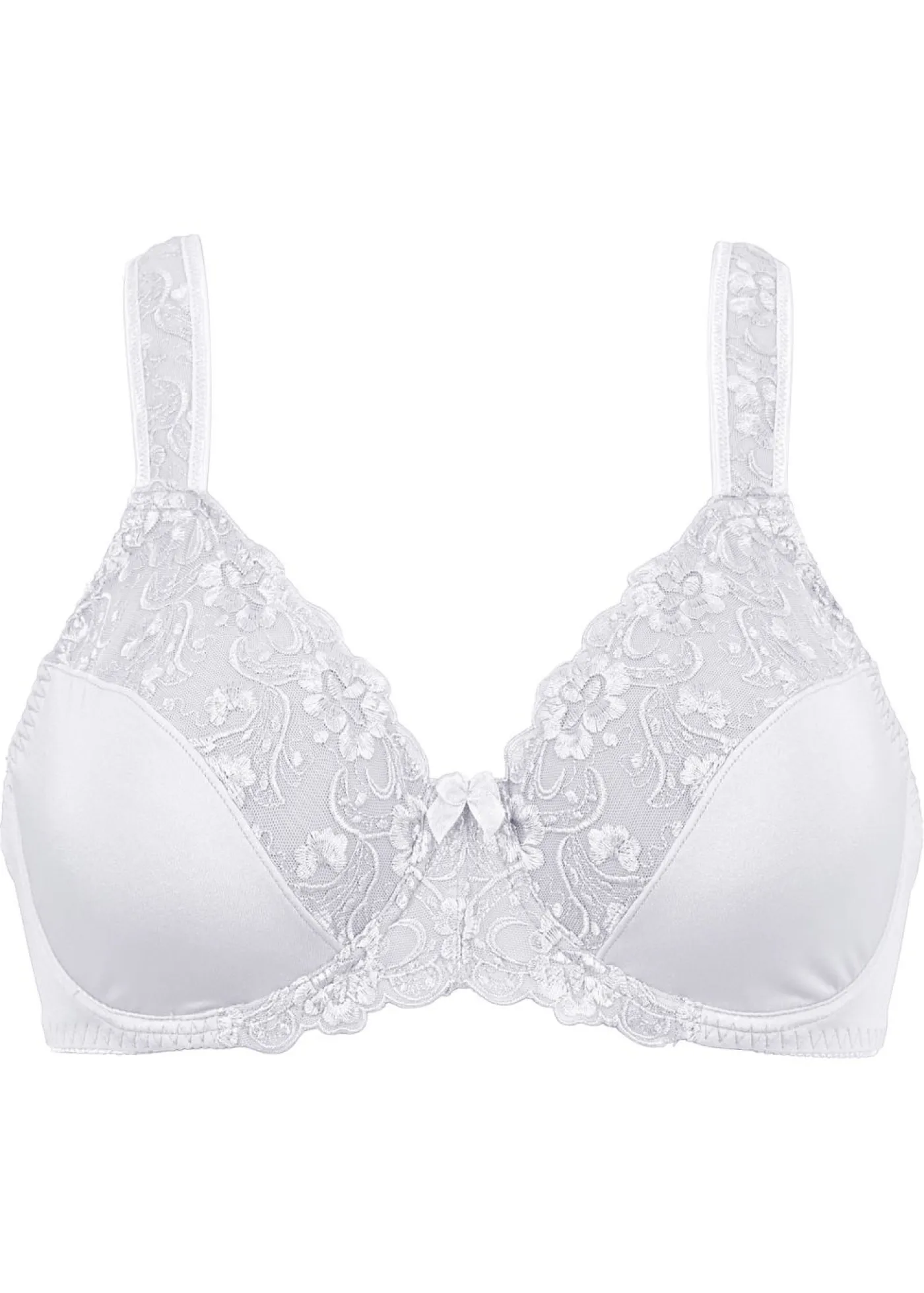 bonprix bonprix Sujetador reductor con tirantes acolchados Blanco Clearance