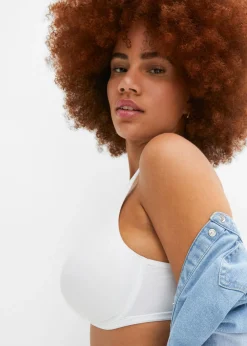 bonprix bonprix Sujetador reductor con tirantes acolchados Blanco Online