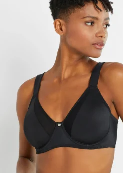 bonprix bonprix Sujetador reductor con tirantes acolchados Negro Outlet