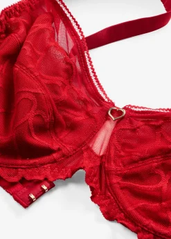 bonprix bonprix Sujetador reductor con tirantes acolchados Rojo salsa Online