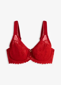 bonprix bonprix Sujetador reductor con tirantes acolchados Rojo salsa Outlet