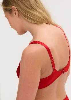 bonprix bonprix Sujetador reductor con tirantes acolchados Rojo salsa Outlet