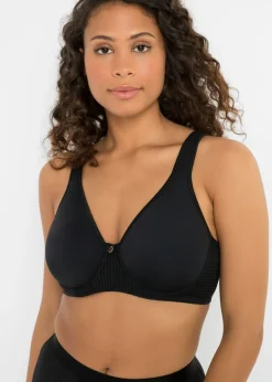 bonprix bonprix Sujetador reductor con tirantes acolchados Negro Clearance