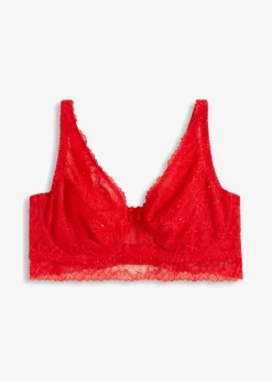 bonprix bonprix Sujetador reductor de encaje con aros y lentejuelas elegantes fresa Hot