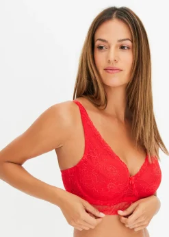 bonprix bonprix Sujetador reductor de encaje con aros y lentejuelas elegantes fresa Hot