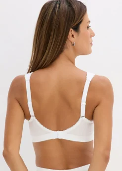 bonprix bonprix Sujetador reductor sin aros con tirantes acolchados Blanco