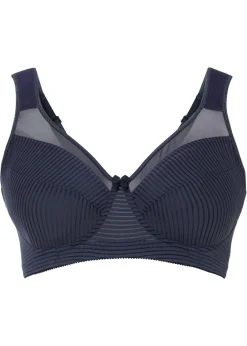 bonprix bonprix Sujetador reductor sin aros con tirantes acolchados Azul oscuro Best