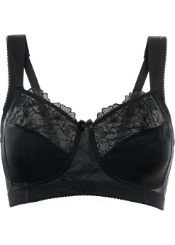 bonprix bonprix Sujetador reductor sin aros con tirantes acolchados Negro Outlet