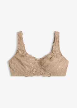 bonprix bonprix Sujetador reductor sin aros con tirantes acolchados Nude