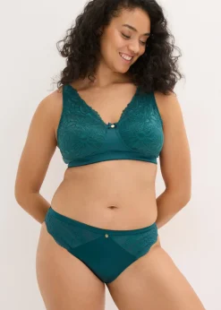 bonprix bonprix Sujetador reductor sin aros con tirantes acolchados verde pimiento Sale
