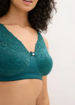 bonprix bonprix Sujetador reductor sin aros con tirantes acolchados verde pimiento Sale