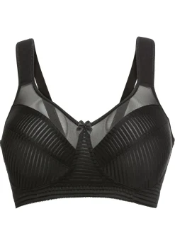bonprix bonprix Sujetador reductor sin aros con tirantes acolchados Negro