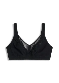 bonprix bonprix Sujetador reductor sin aros con algodón cómodo Negro Clearance