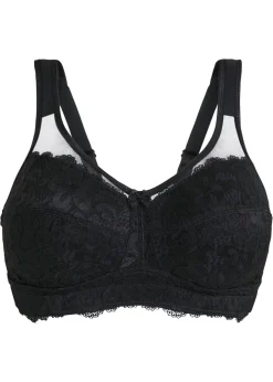 bonprix bonprix Sujetador reductor sin aros con tirantes acolchados Negro Clearance