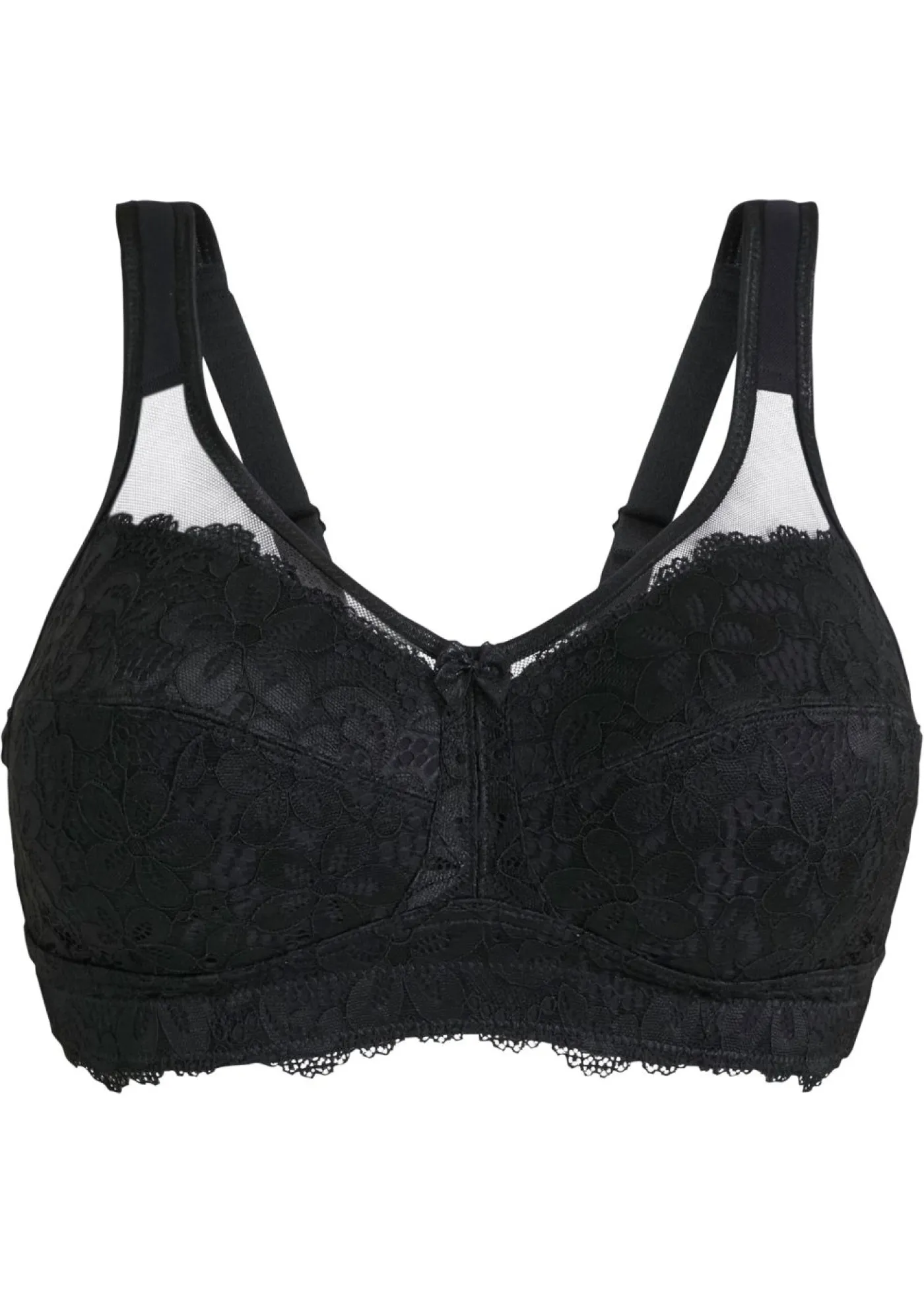 bonprix bonprix Sujetador reductor sin aros con tirantes acolchados Negro Clearance