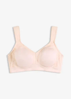 bonprix bonprix Sujetador reductor sin aros con tirantes acolchados rosa pálido Outlet