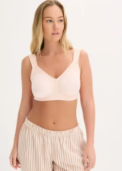 bonprix bonprix Sujetador reductor sin aros con tirantes acolchados rosa pálido Outlet