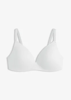 bonprix bonprix Sujetador sin aros con algodón orgánico Azul-crema Sale