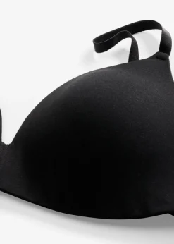 bonprix bonprix Sujetador sin aros con algodón orgánico Negro Discount