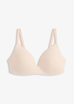 bonprix bonprix Sujetador sin aros con algodón orgánico Rosa seda New