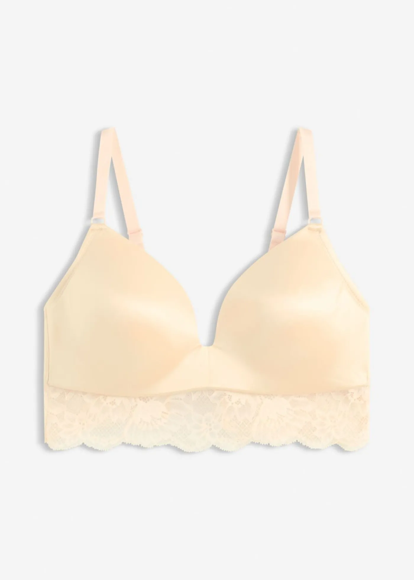 bonprix bonprix Sujetador sin aros con encaje discreto beige perla New