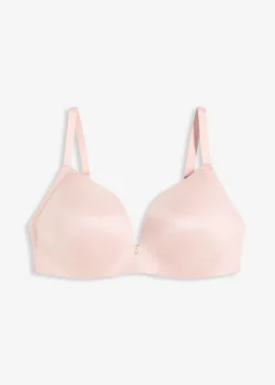 bonprix bonprix Sujetador sin aros de material brillante rosa pálido Clearance