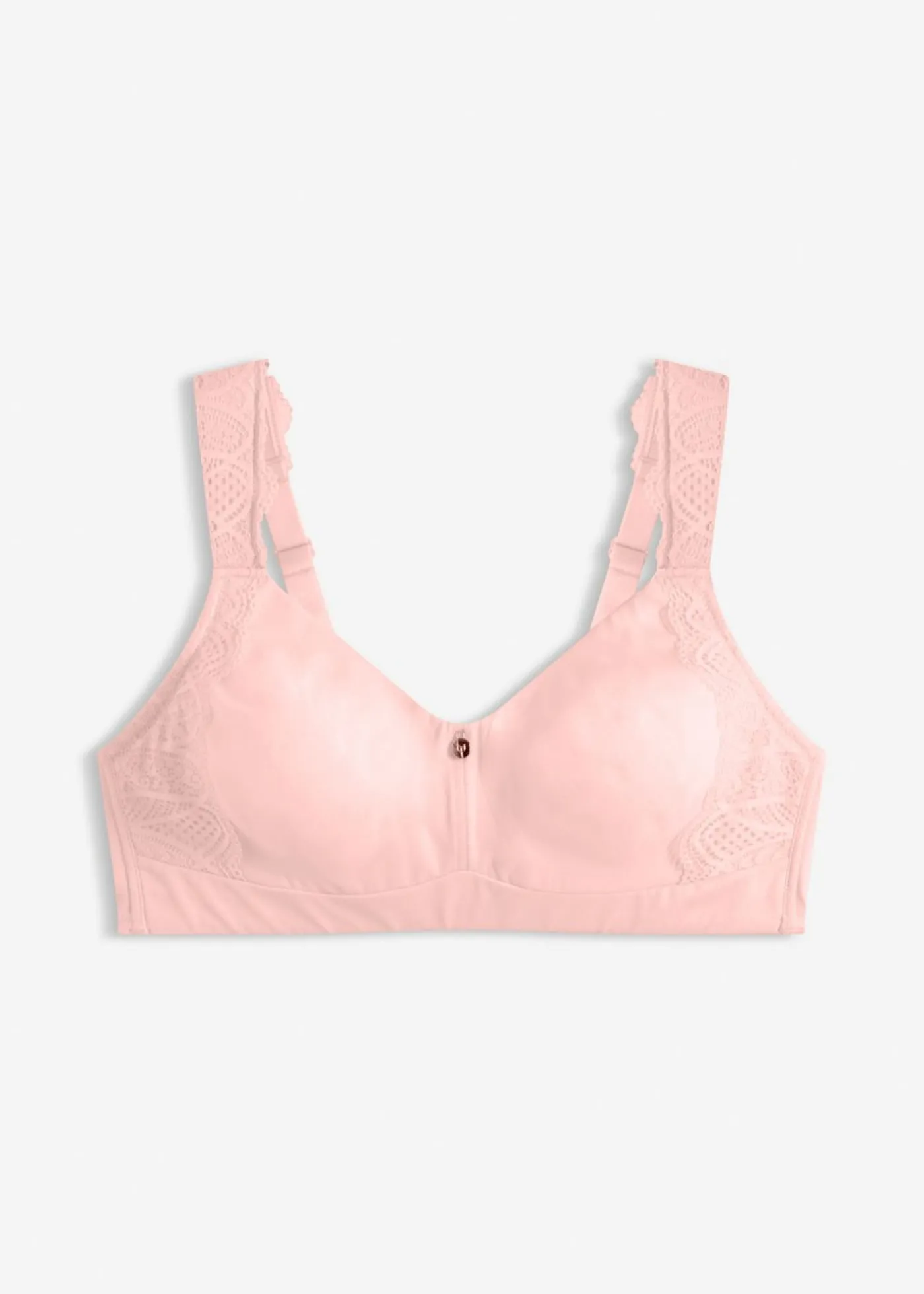 bonprix bonprix Sujetador suave sin aros con efecto reductor Rosa seda Discount