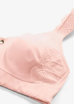 bonprix bonprix Sujetador suave sin aros con efecto reductor Rosa seda Clearance