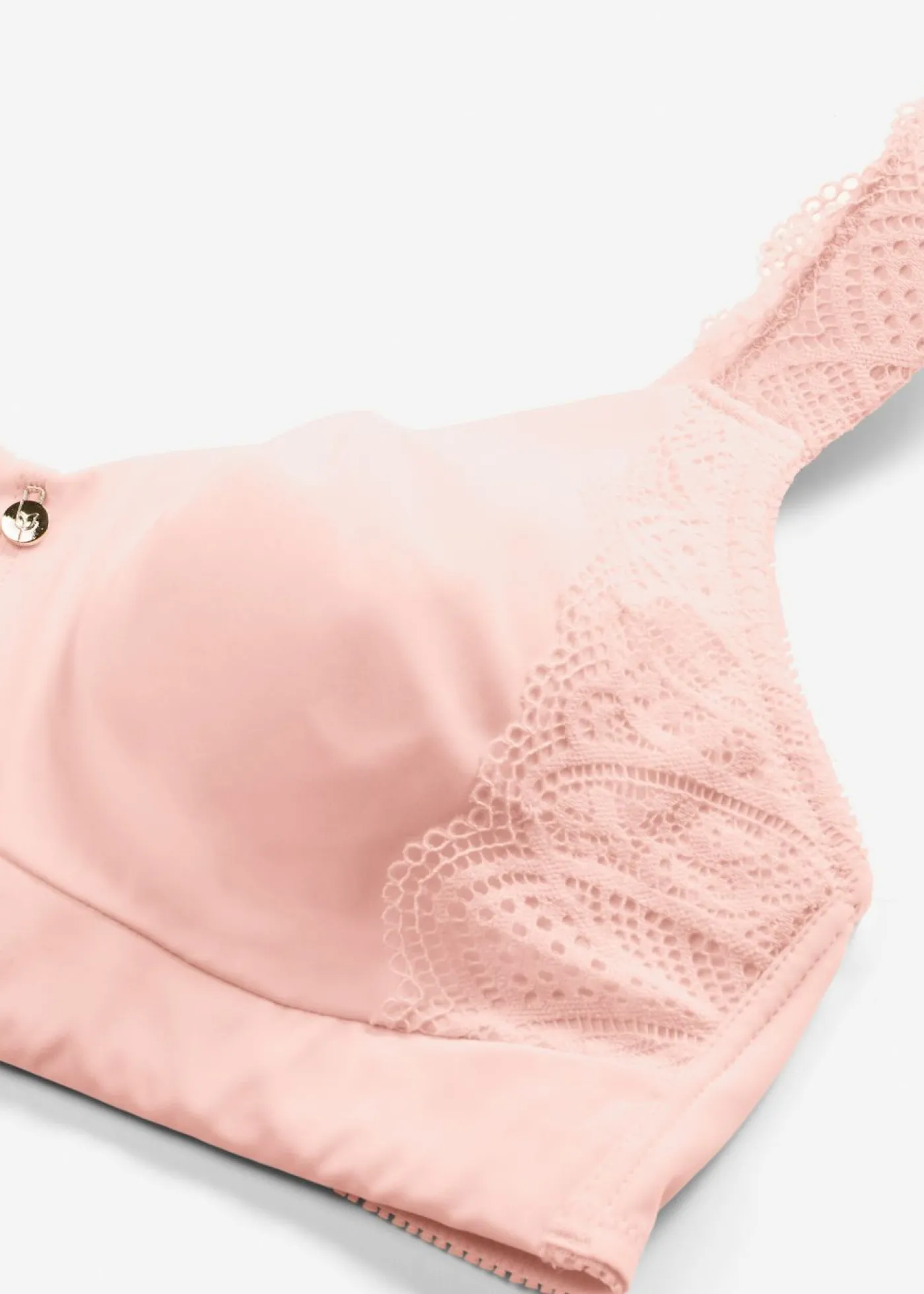 bonprix bonprix Sujetador suave sin aros con efecto reductor Rosa seda Clearance