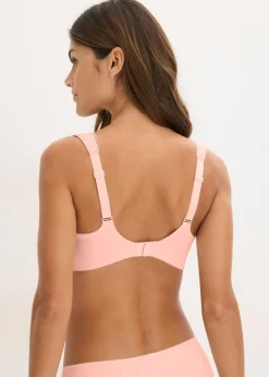 bonprix bonprix Sujetador suave sin aros con efecto reductor Rosa seda Clearance