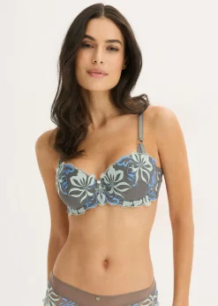 bonprix bonprix Sujetador tipo balconette con bordado delicado azul provenzal Sale