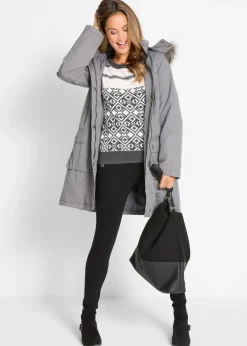 bonprix bonprix Suéter con estampado de diamante pizarra moteada Outlet