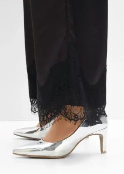 bonprix bonprix Tacones con aspecto lacado Plata metalizado Discount