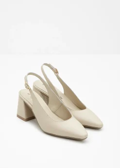 bonprix bonprix Tacones de piel Arena claro New