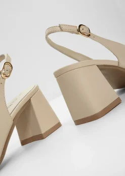 bonprix bonprix Tacones de piel Arena claro New
