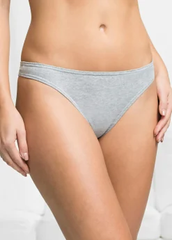 bonprix bonprix Tanga (10 unidades) Azul/blanco/rosa/gris claro jaspeado New