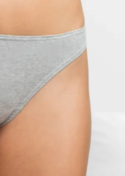 bonprix bonprix Tanga (10 unidades) Azul/blanco/rosa/gris claro jaspeado New
