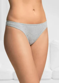 bonprix bonprix Tanga (10 unidades) Azul/blanco/rosa/gris claro jaspeado New
