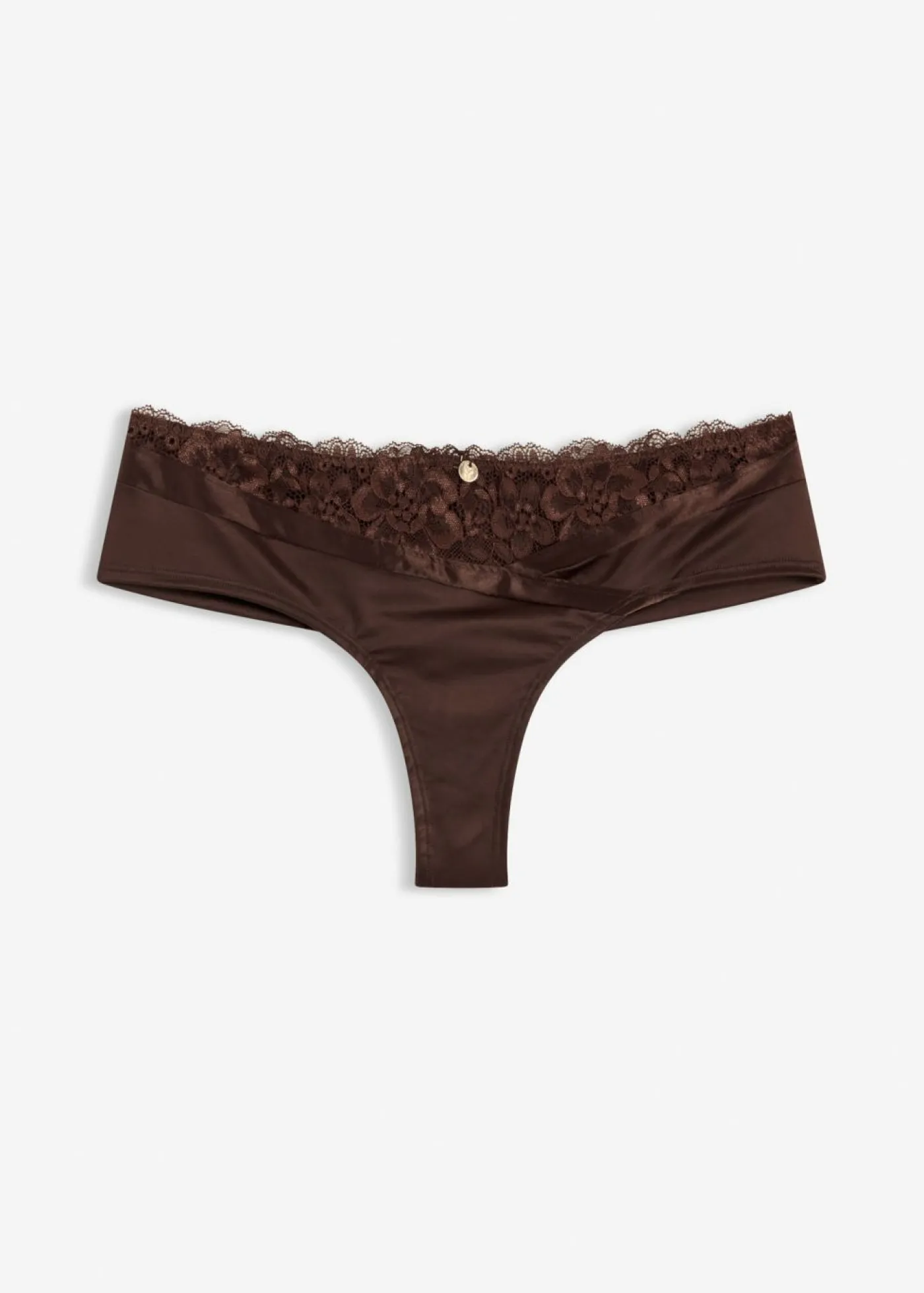 bonprix bonprix Tanga con parte trasera sin costuras Marrón oscuro Discount