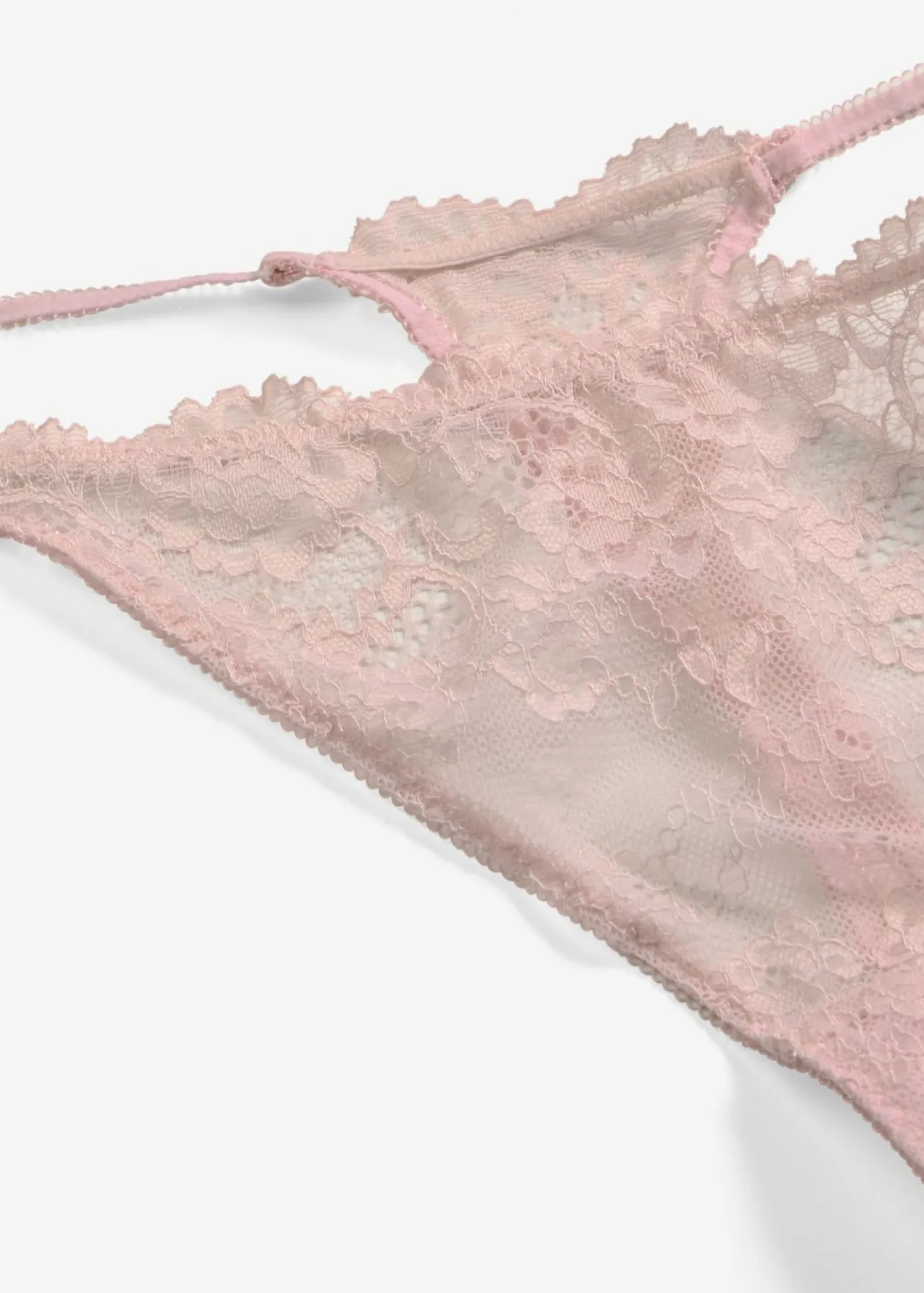 bonprix bonprix Tanga de encaje delicado Rosa empolvado Sale