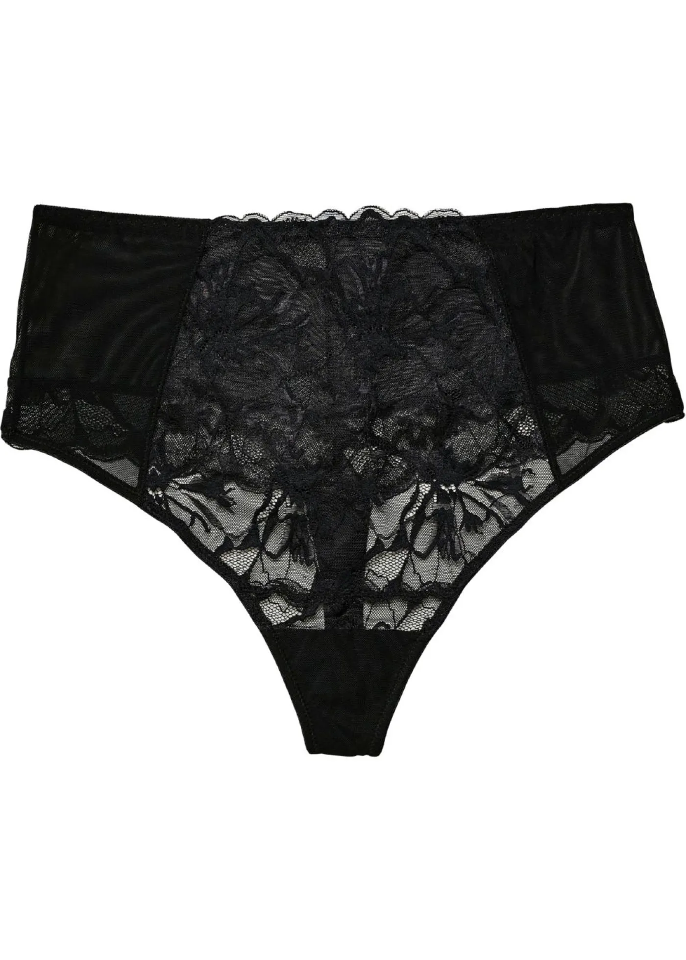 bonprix bonprix Tanga de talle alto Negro Hot
