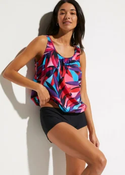 bonprix bonprix Tankini (2 piezas) Azul-rojo-rosa con estampado gráfico New