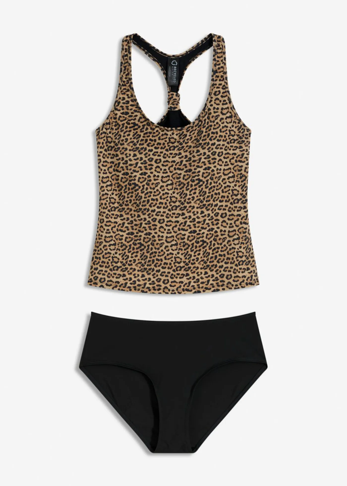 bonprix bonprix Tankini (2 piezas) estampado leo gris oscuro