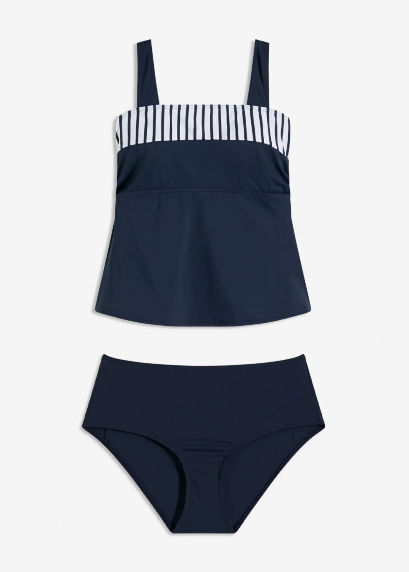 bonprix bonprix Tankini (2 piezas) con tirantes anchos Azul marino